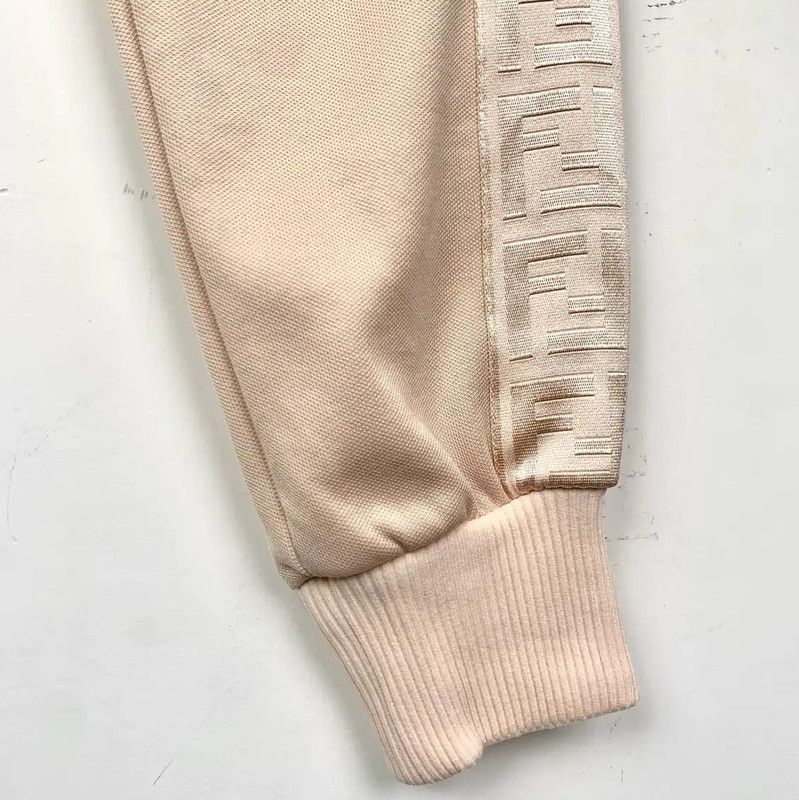 Fendi Fendi Pink Cotton Casual Pants for Women 0089 Size 23" - 4 Thumbnail