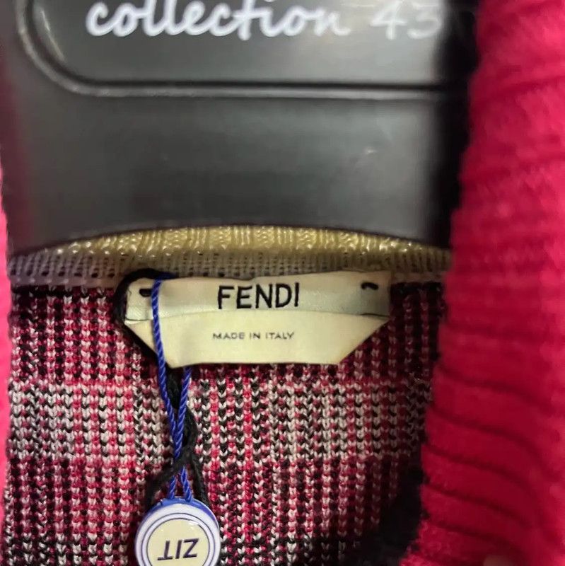 Fendi Fendi Red Women's Knit Sweater Size M 0089 Size M / US 6-8 / IT 42-44 - 5 Thumbnail