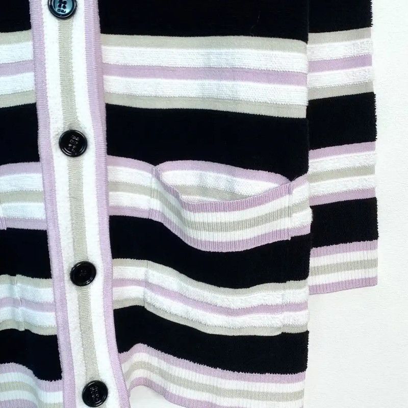 Fendi Fendi Color-Block Knit Long Sleeve Sweater 0089 Size M / US 6-8 / IT 42-44 - 4 Thumbnail