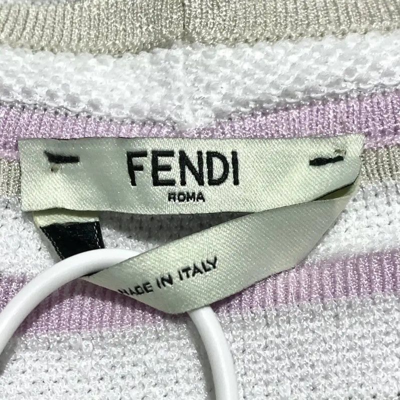 Fendi Fendi Color-Block Knit Long Sleeve Sweater 0089 Size M / US 6-8 / IT 42-44 - 5 Thumbnail