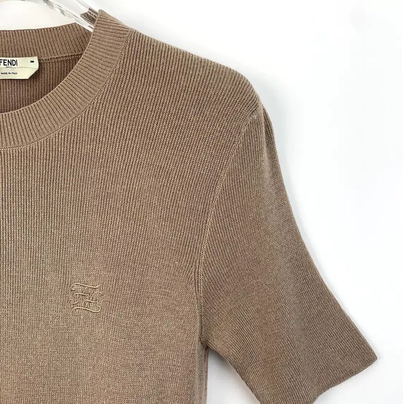 Fendi Fendi Brown Wool Women's Knit Top 0089 Size M / US 6-8 / IT 42-44 - 3 Thumbnail