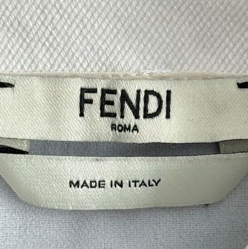 Fendi Fendi Blue Cotton Blend Dress for Women 0089 Size L / US 10 / IT 46 - 4 Thumbnail