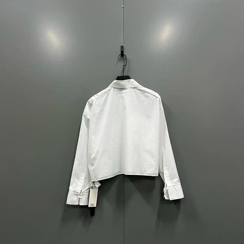 Fendi Fendi Women's Cropped Long Sleeve Shirt 0089 Size ONE SIZE - 4 Thumbnail
