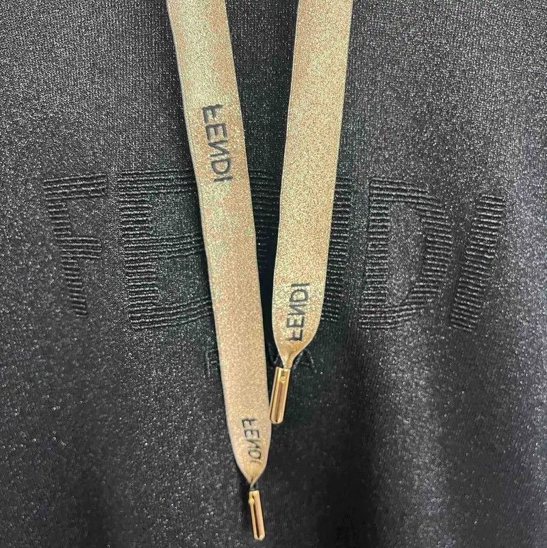 Fendi Fendi Black Women's Hoodie Sweatshirt 0089 Size S / US 4 / IT 40 - 3 Thumbnail