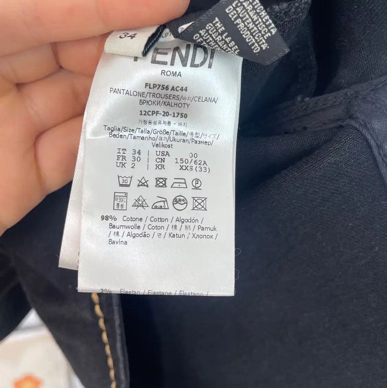 Fendi Fendi Black Cotton Women's Shorts 0089 Size 27" / US 4 / IT 40 - 3 Thumbnail