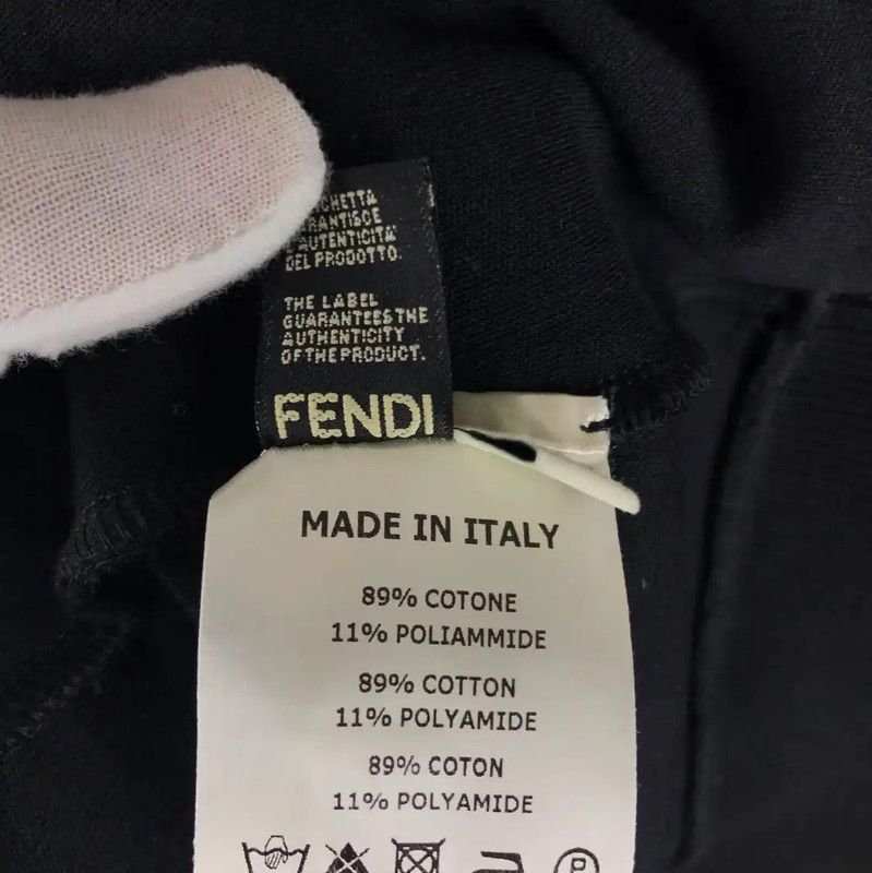 Fendi Fendi Black Cotton Dress - XL Size 0089 Size XL / US 12-14 / IT 48-50 - 4 Thumbnail