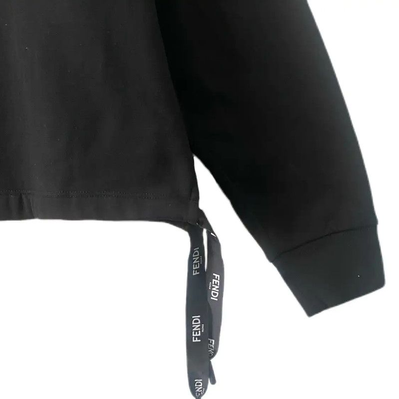 Fendi Fendi Black Cotton Women's Sweatshirt 0089 Size M / US 6-8 / IT 42-44 - 5 Thumbnail