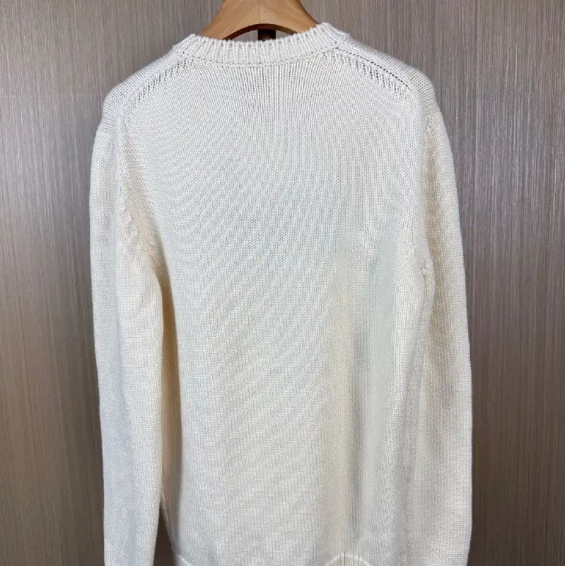 Fendi Fendi White Wool Women’s Knitted Sweater 0089 Size XXL / US 16-18 / IT 52-54 - 2 Thumbnail