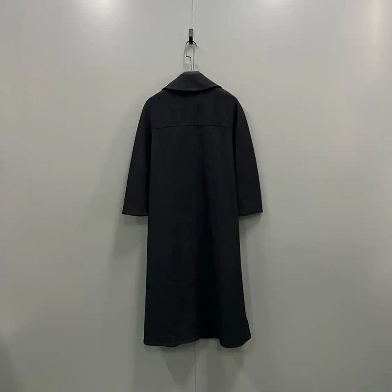 Fendi Fendi Women's Black Cotton Midi Coat 0089 Size ONE SIZE - 2 Thumbnail