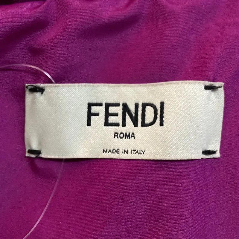 Fendi Fendi Purple Polyester Women's Puffer Jacket 0089 Size M / US 6-8 / IT 42-44 - 4 Thumbnail