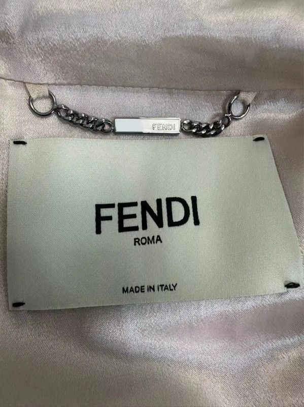 Fendi Fendi Women's Ivory Double F Jacket 0089 Size L / US 10 / IT 46 - 4 Thumbnail