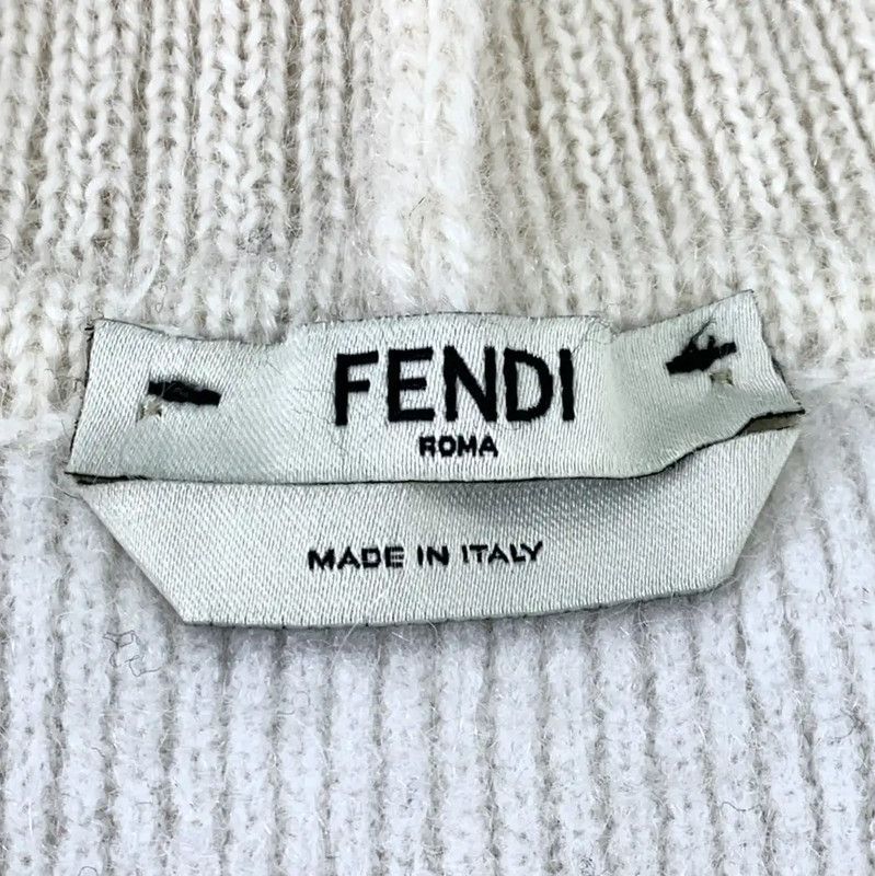 Fendi Fendi Beige Mohair Women's Cardigan 0089 Size M / US 6-8 / IT 42-44 - 6 Thumbnail