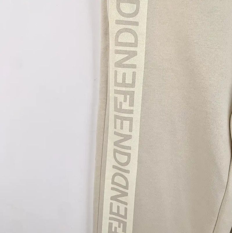 Fendi Fendi Beige Cotton Women's Casual Pants 0089 Size 23" - 4 Thumbnail