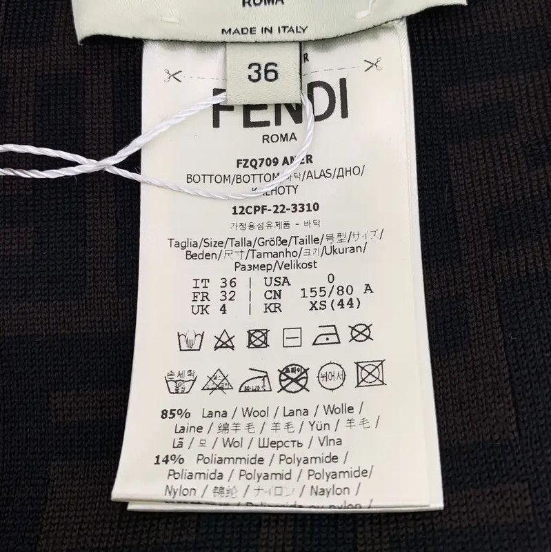 Fendi Fendi Black Women's Midi Skirt XS Size 0089 Size 23" - 7 Thumbnail