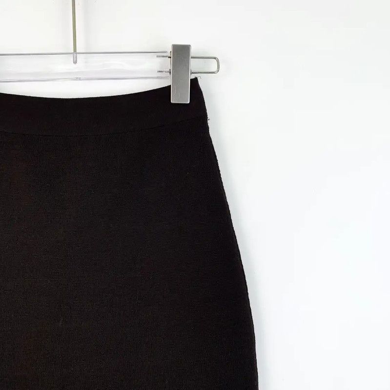 Fendi Fendi Black Women's Midi Skirt XS Size 0089 Size 23" - 4 Thumbnail