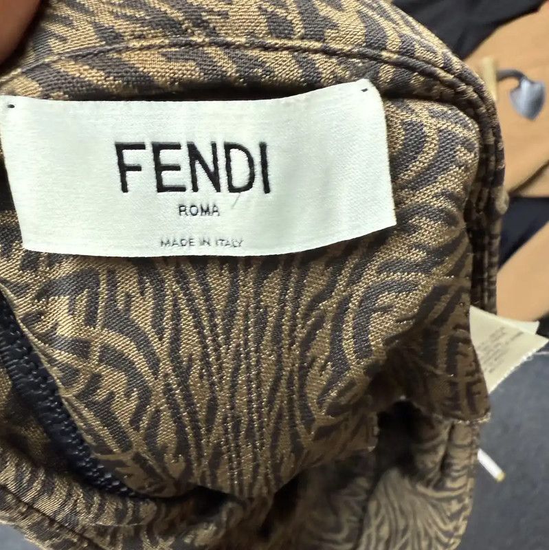 Fendi Fendi Brown Patterned Midi Skirt 0089 Size 23" - 6 Thumbnail