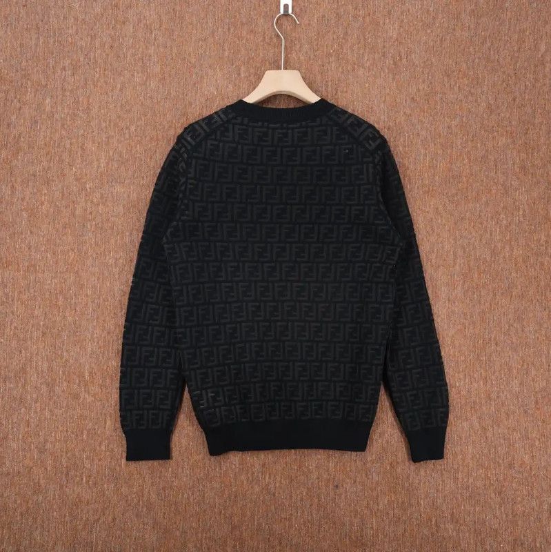 Fendi Fendi Women's Black Wool Knit Sweater 0089 Size L / US 10 / IT 46 - 2 Thumbnail