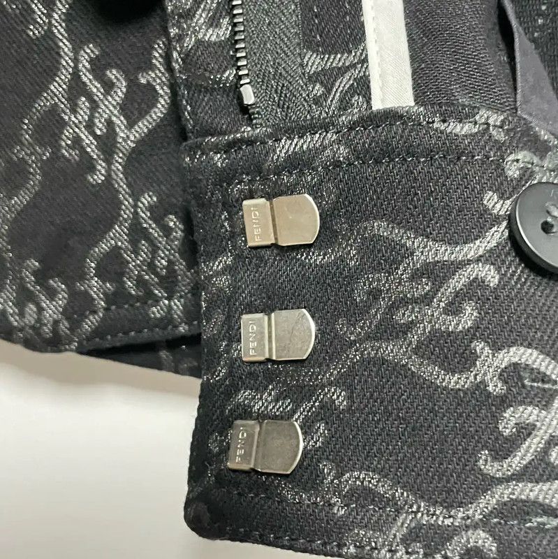 Fendi Fendi Black Cotton Casual Trousers Size S 0089 Size 23" - 5 Thumbnail