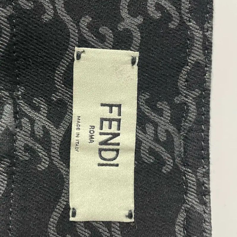 Fendi Fendi Black Cotton Casual Trousers Size S 0089 Size 23" - 6 Thumbnail