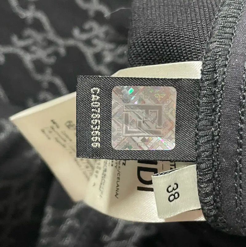 Fendi Fendi Black Cotton Casual Trousers Size S 0089 Size 23" - 7 Thumbnail
