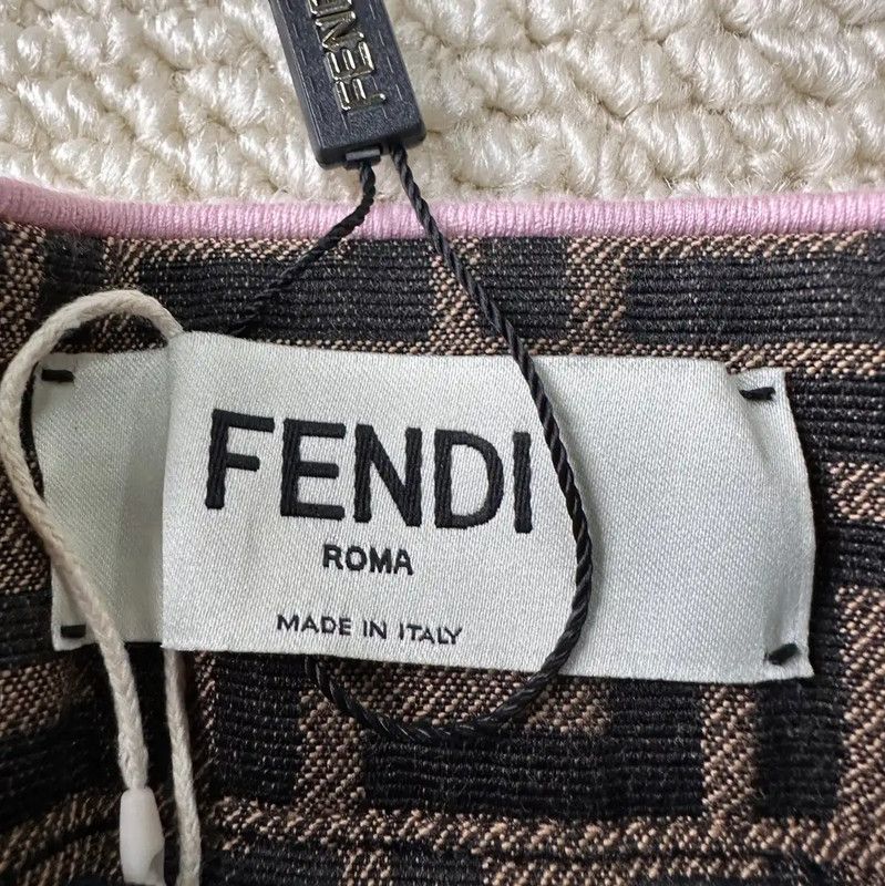Fendi Fendi Brown Denim Shorts for Women 0089 Size 28" / US 6 / IT 42 - 3 Thumbnail