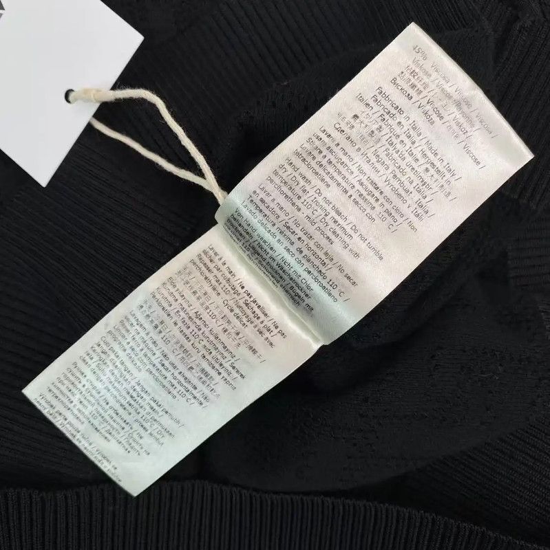 Fendi Fendi Black Cotton Knit Sweater for Women 0089 Size ONE SIZE - 6 Thumbnail
