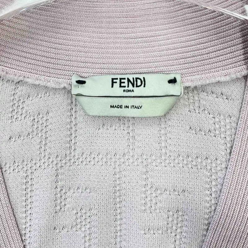 Fendi Fendi Pink Women's Cardigan Sweater 0089 Size M / US 6-8 / IT 42-44 - 3 Thumbnail