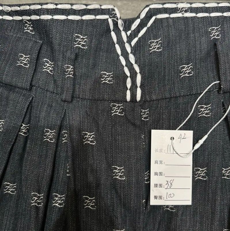 Fendi Fendi Summer Gray Cotton Logo Casual Pants 0089 Size 24" / US 00 / IT 34 - 5 Thumbnail