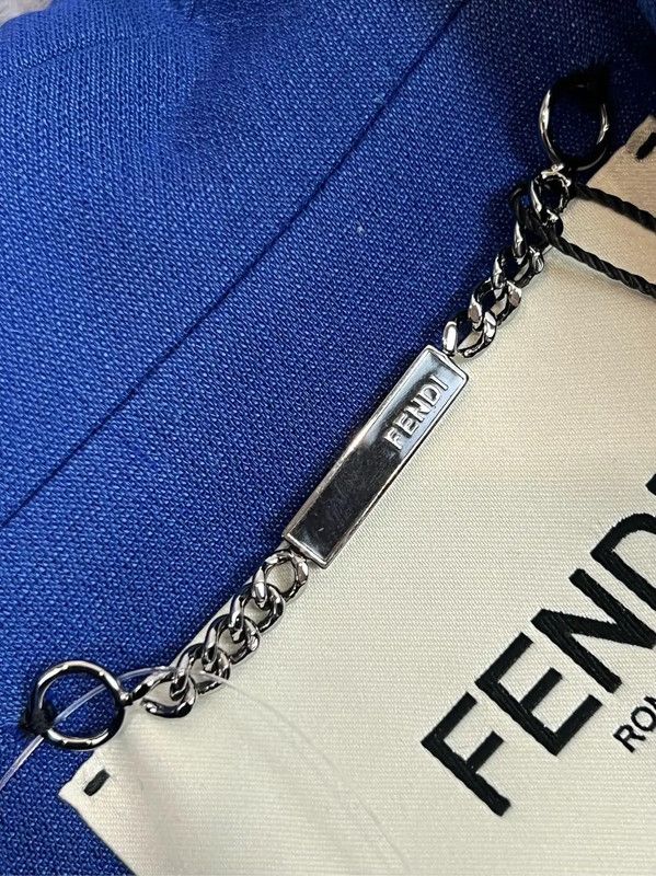 Fendi Fendi Blue Polyester Women's Dress XS 0089 Size XS / US 0-2 / IT 36-38 - 3 Thumbnail