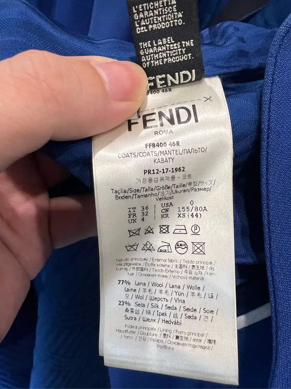 Fendi Fendi Blue Polyester Women's Dress XS 0089 Size XS / US 0-2 / IT 36-38 - 5 Thumbnail