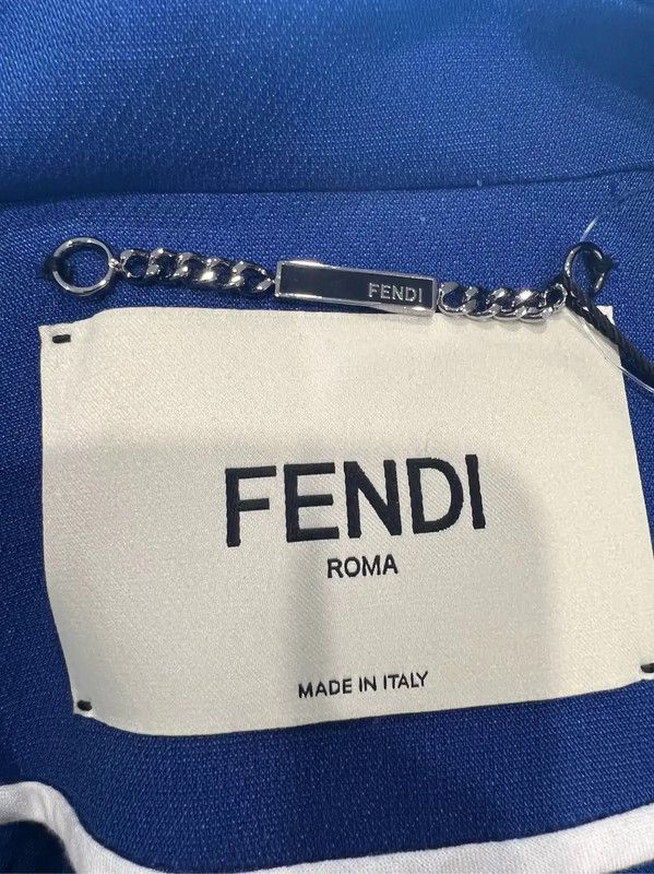 Fendi Fendi Blue Polyester Women's Dress XS 0089 Size XS / US 0-2 / IT 36-38 - 4 Thumbnail