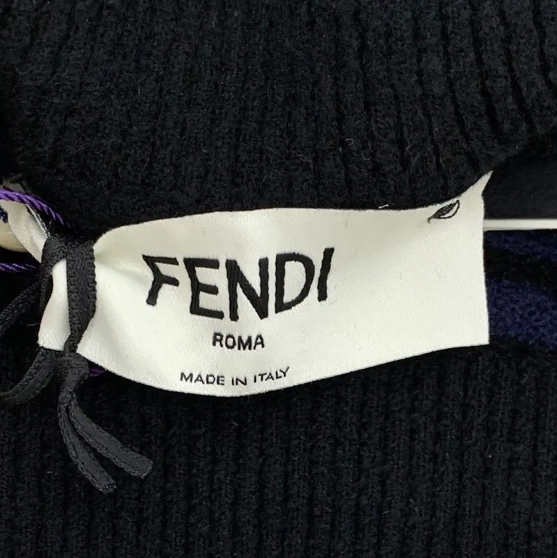 Fendi Fendi Black Knitted Women's Sweater 0089 Size M / US 6-8 / IT 42-44 - 5 Thumbnail