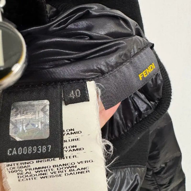 Fendi Fendi Black Women's Down Jacket for Winter 0089 Size S / US 4 / IT 40 - 6 Thumbnail