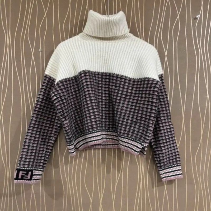 Fendi Fendi Multicolor Cashmere Knit Sweater 0089 Size XS / US 0-2 / IT 36-38 - 2 Thumbnail