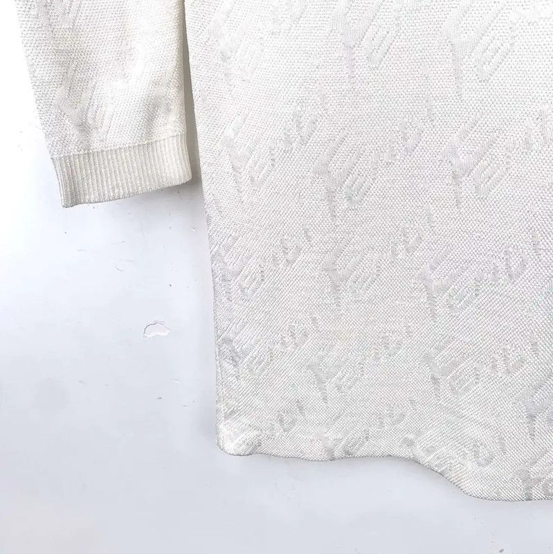 Fendi Fendi White Cotton Blend Dress Size L 0089 Size L / US 10 / IT 46 - 6 Thumbnail