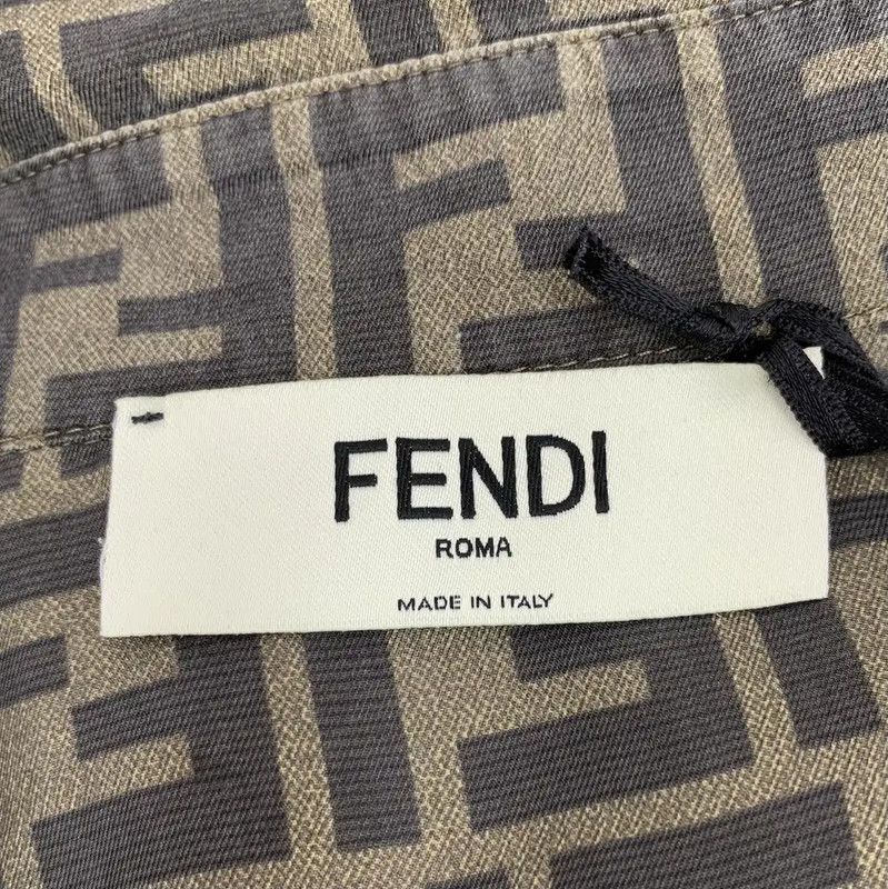 Fendi Fendi Brown Silk Women's Shirt 0089 Size M / US 6-8 / IT 42-44 - 5 Thumbnail