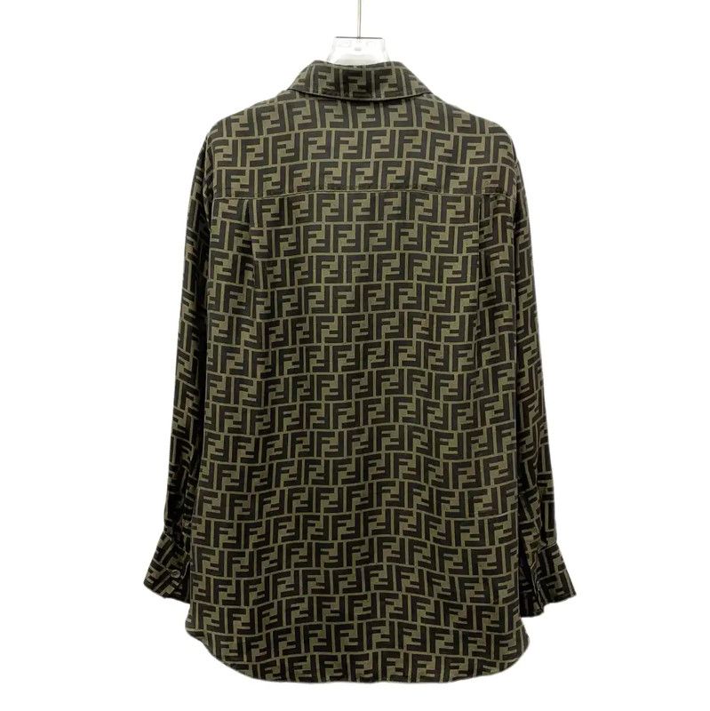 Fendi Fendi Brown Silk Women's Shirt 0089 Size M / US 6-8 / IT 42-44 - 2 Thumbnail