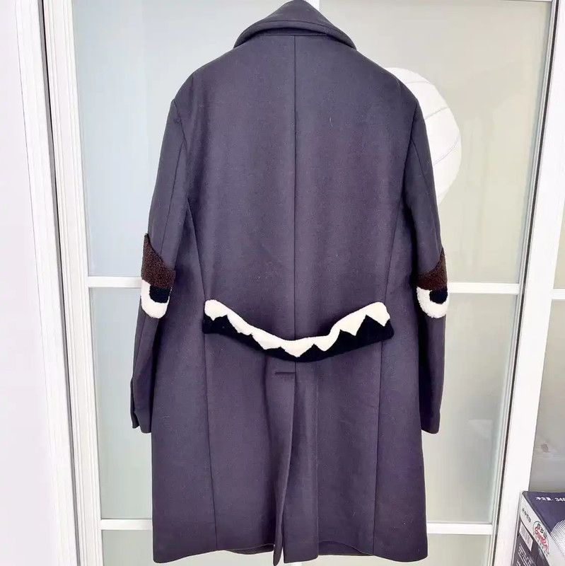 Fendi Fendi Dark Blue Women's Coat L Size 0089 Size L / US 10 / IT 46 - 5 Thumbnail