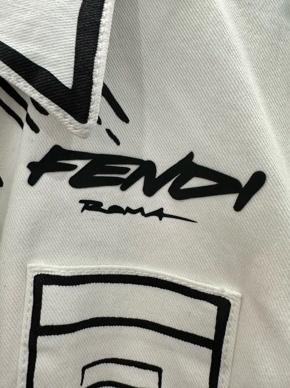Fendi Fendi Short Sleeve Denim Dress for Women 0089 Size S / US 4 / IT 40 - 3 Thumbnail