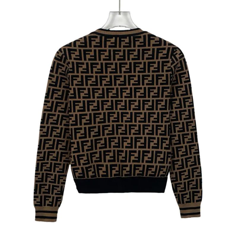 Fendi FENDI Brown Knit Sweater in XS Size 0089 Size XS / US 0-2 / IT 36-38 - 2 Thumbnail