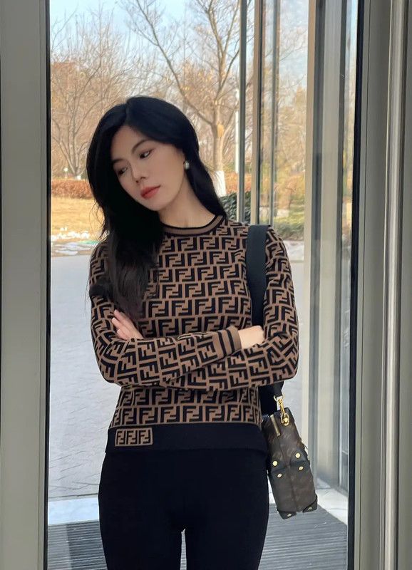 Fendi FENDI Brown Knit Sweater in XS Size 0089 Size XS / US 0-2 / IT 36-38 - 8 Thumbnail