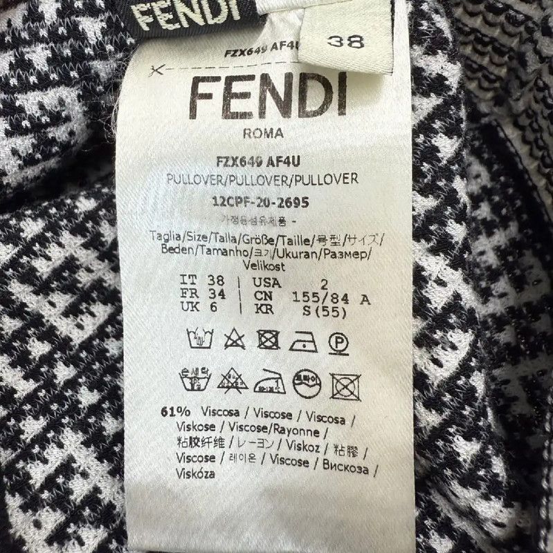 Fendi Fendi Colorblock Polyester Women's T-Shirt 0089 Size M / US 6-8 / IT 42-44 - 5 Thumbnail
