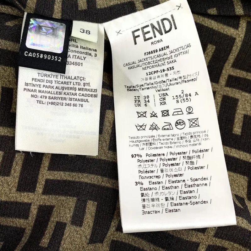 Fendi Fendi White Women's Shirt with Pockets 0089 Size S / US 4 / IT 40 - 7 Thumbnail