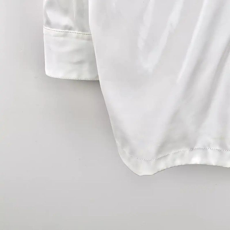 Fendi Fendi White Women's Shirt with Pockets 0089 Size S / US 4 / IT 40 - 4 Thumbnail