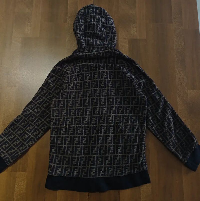Fendi Fendi Colorblock Cotton Hoodie for Women 0089 Size XL / US 12-14 / IT 48-50 - 2 Thumbnail