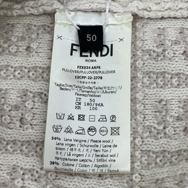 Fendi Fendi Color-blocked Wool Knit Sweater 0089 Size L / US 10 / IT 46 - 6 Thumbnail