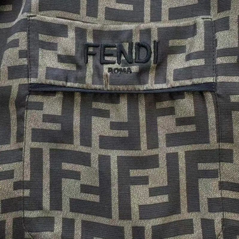 Fendi Fendi Khaki Silk Women's Blouse 0089 Size M / US 6-8 / IT 42-44 - 3 Thumbnail