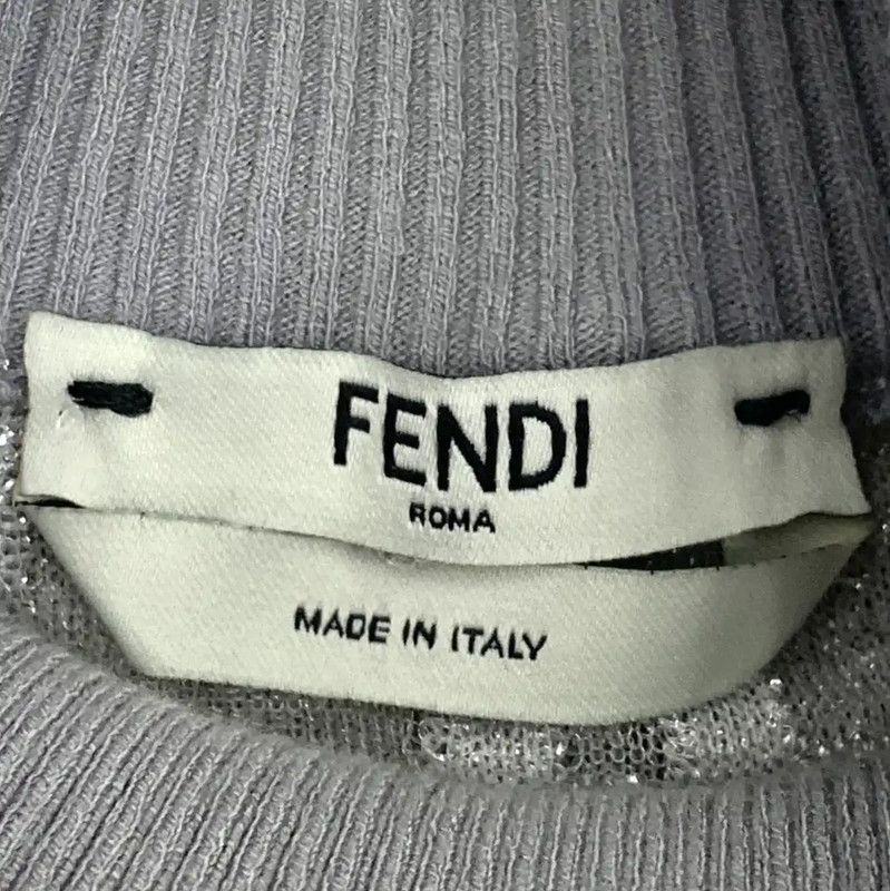Fendi FENDI Gray Knitted Sweater for Women 0089 Size M / US 6-8 / IT 42-44 - 5 Thumbnail