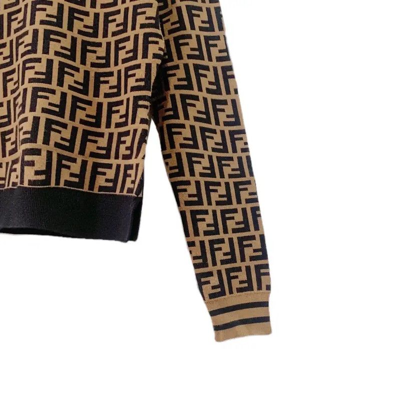 Fendi Fendi Brown Knit Sweater for Women 0089 Size M / US 6-8 / IT 42-44 - 5 Thumbnail