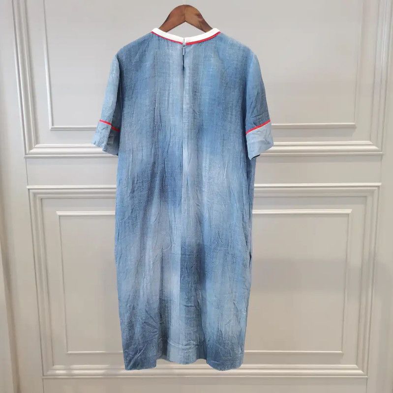 Fendi Fendi Blue Tie-Dye Short Sleeve T-Shirt 0089 Size S / US 4 / IT 40 - 2 Thumbnail